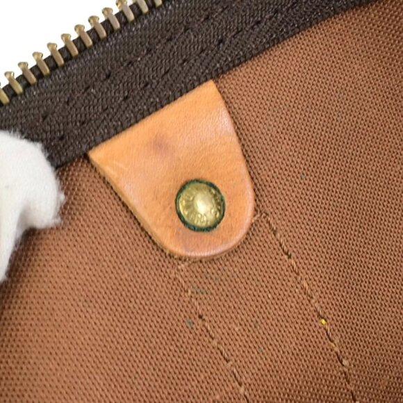 LOUIS VUITTON Keepall 50 Travel Hand Bag Monogram Leather Brown - Picture 13 of 16